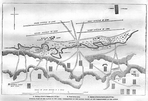 Map of the battle